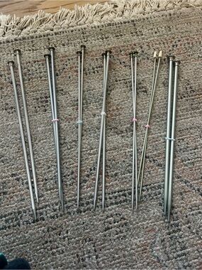 Varying silver Knitting Needles